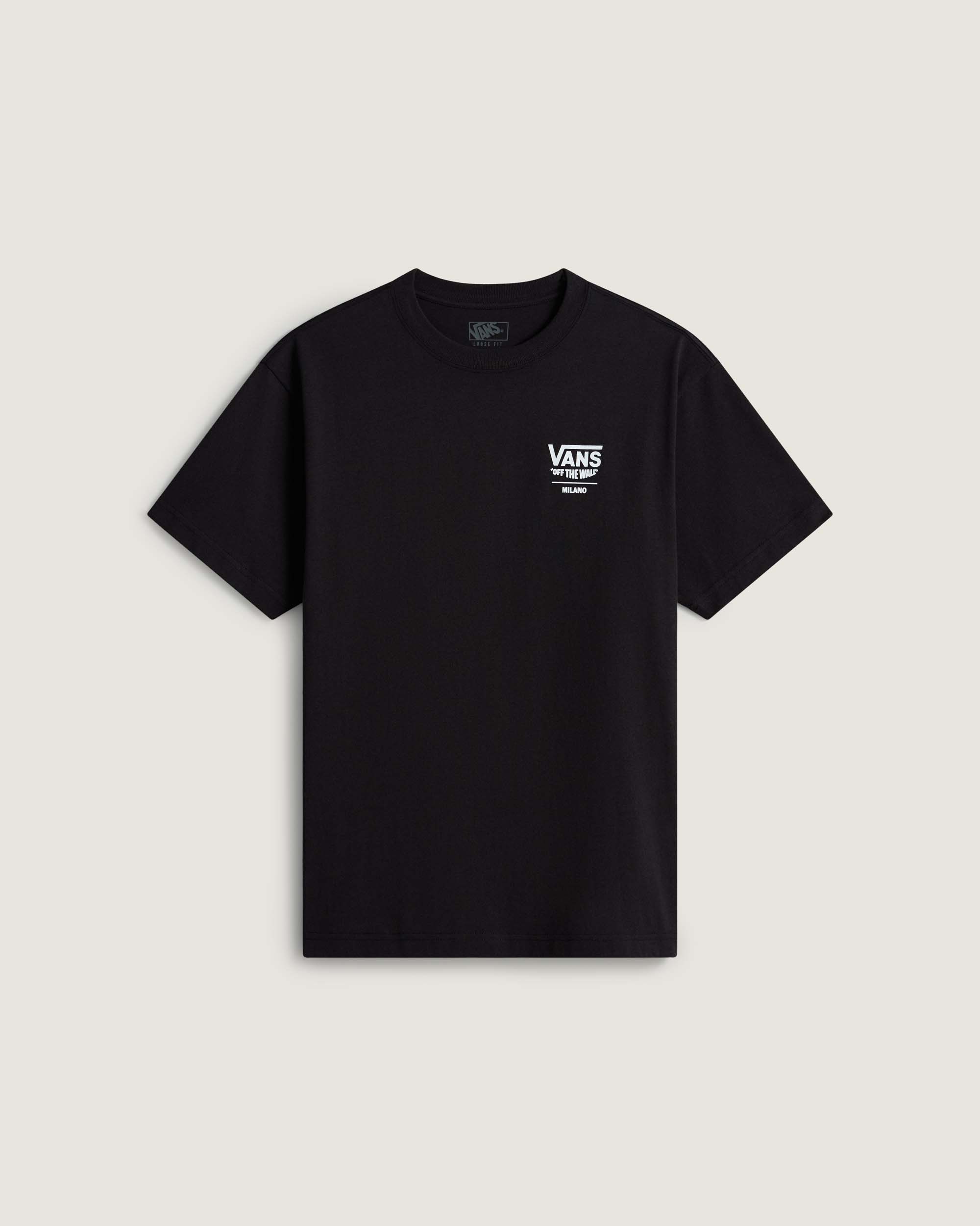 MN 2025 VANS CITY TEE MILANO Black VANS Negro hero