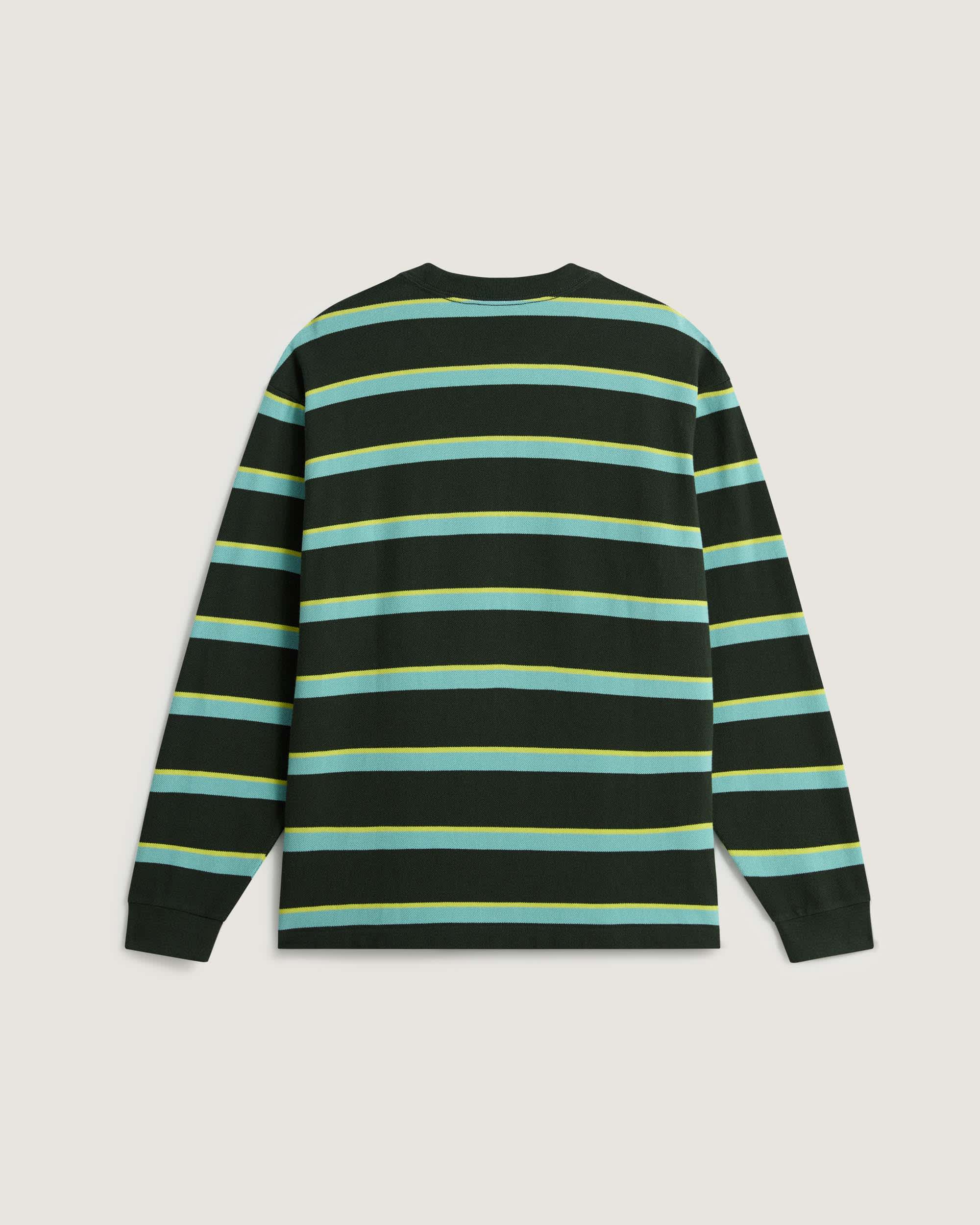 Tshirt Vorlop Stripe Ls Denim Knit VANS Vert ALT1