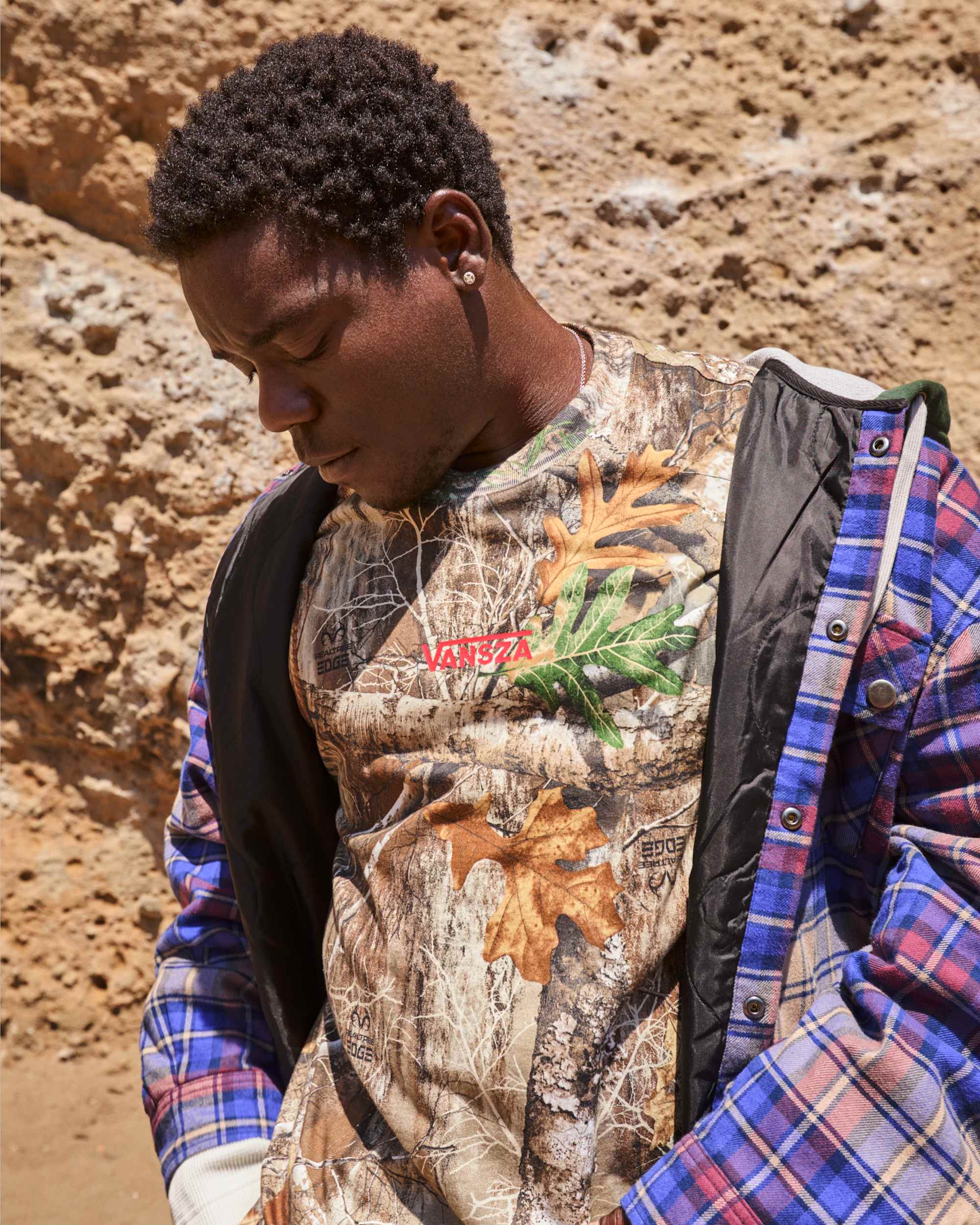 VANSZA Flannel Hoodie VANS Blue ALT20
