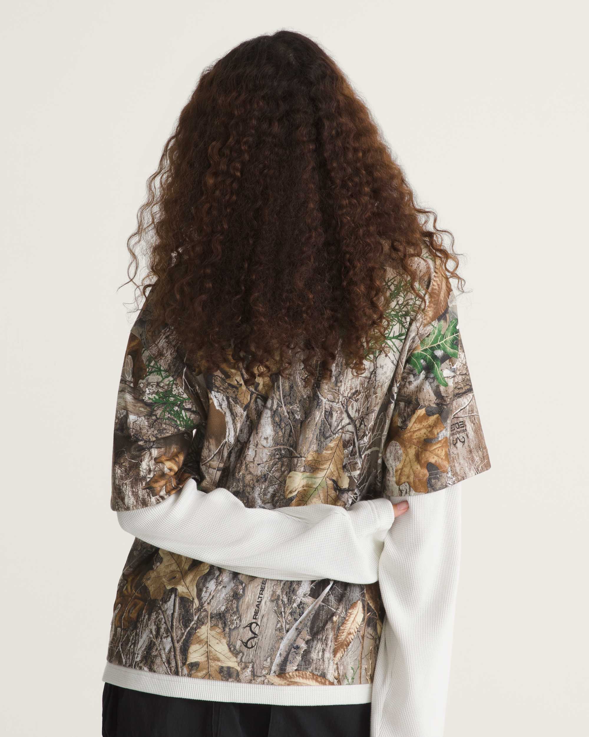VANSZA Layer Long sleeve Top VANS GreenBrown ALT5