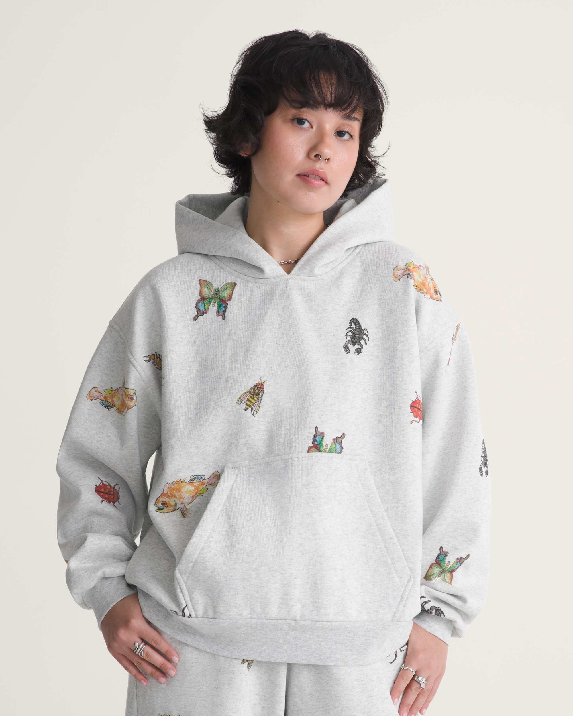 VANSZA Bug Out Hoodie VANS Grey ALT3