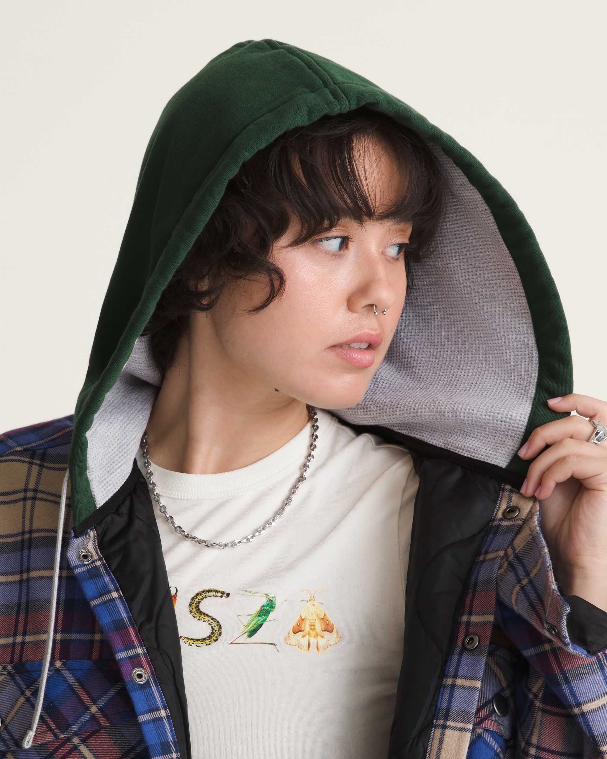 VANSZA Flannel Hoodie VANS Blue ALT9