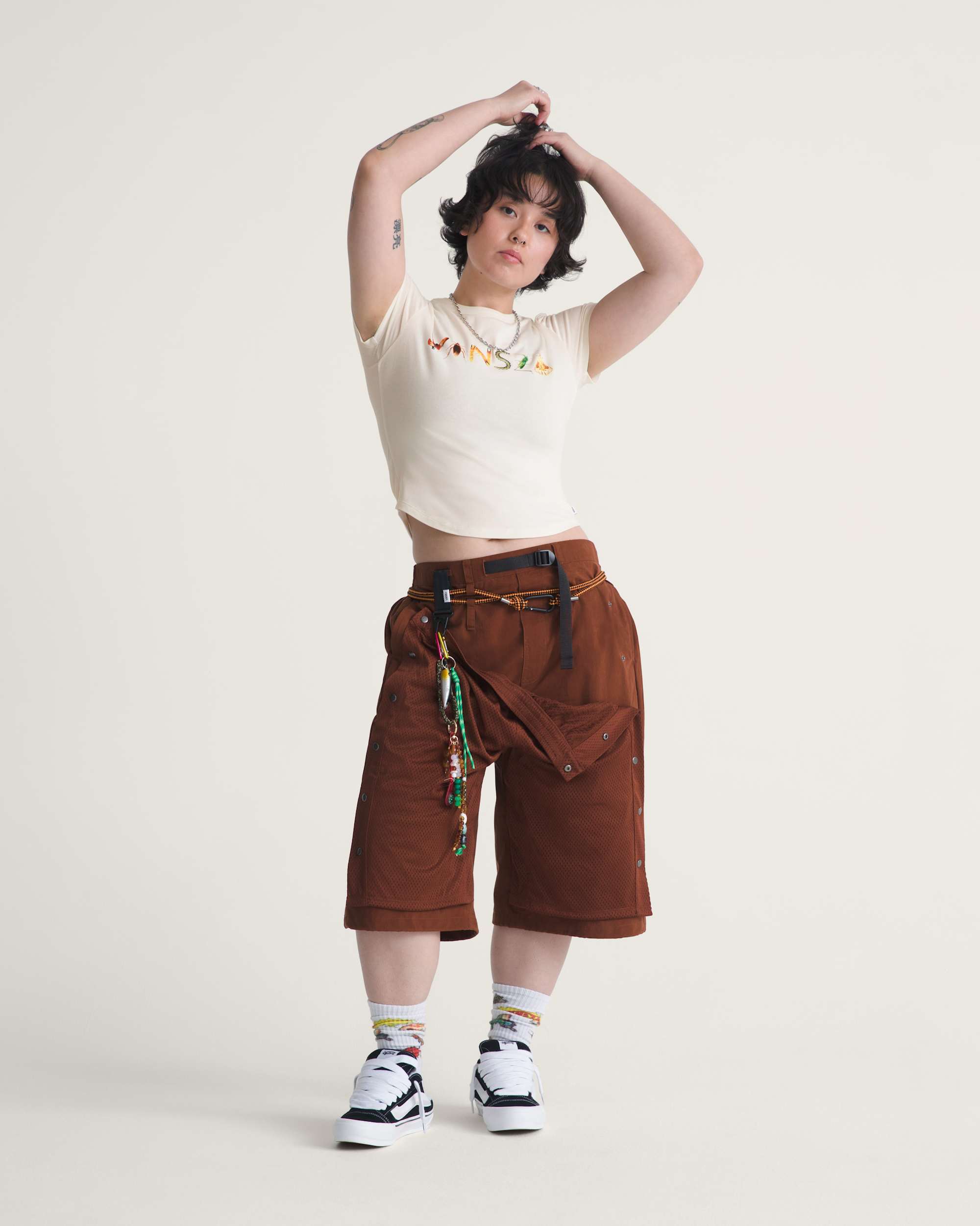 VANSZA Outdoor Oversized Short VANS Brown ALT4