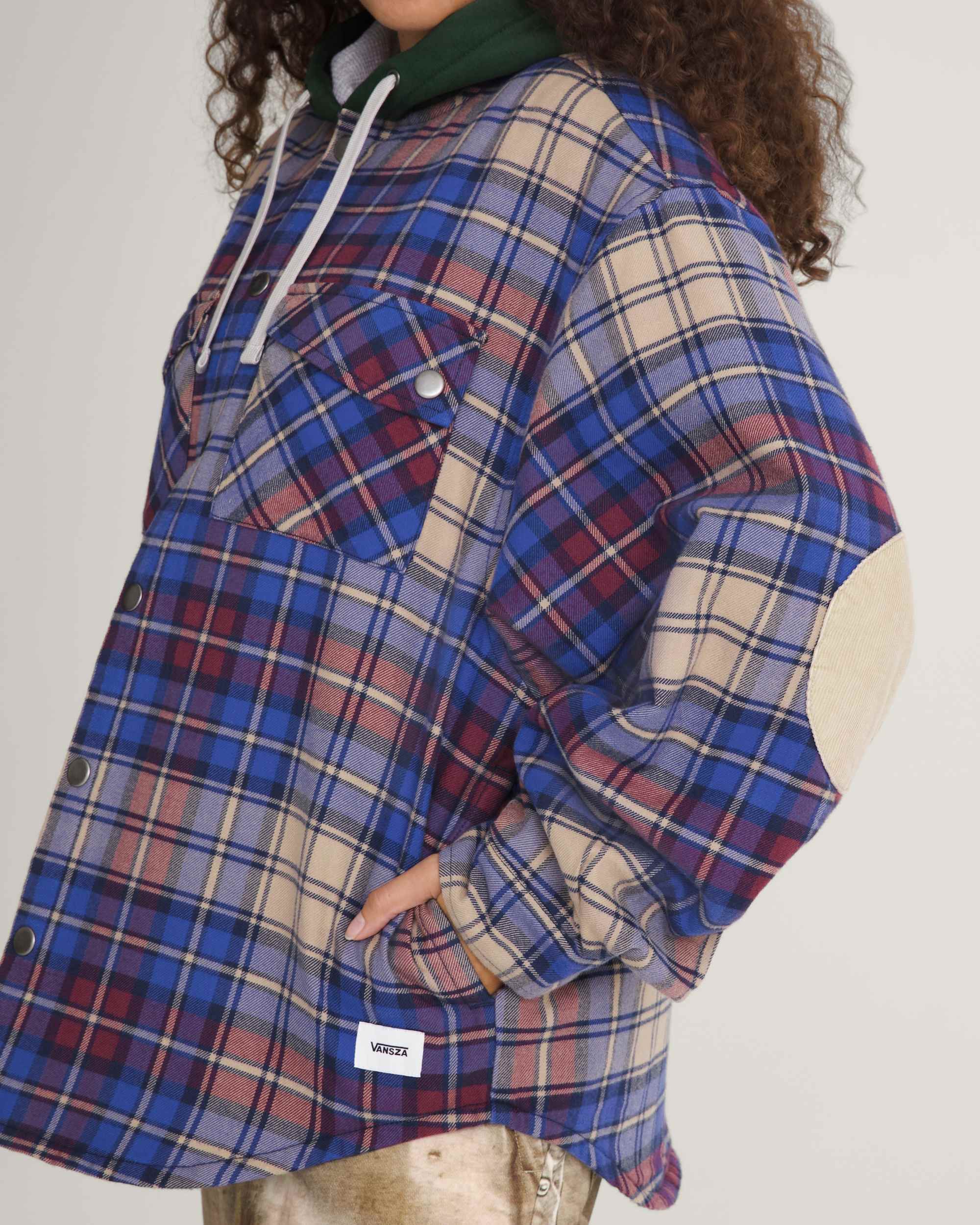 VANSZA Flannel Hoodie VANS Blue ALT8