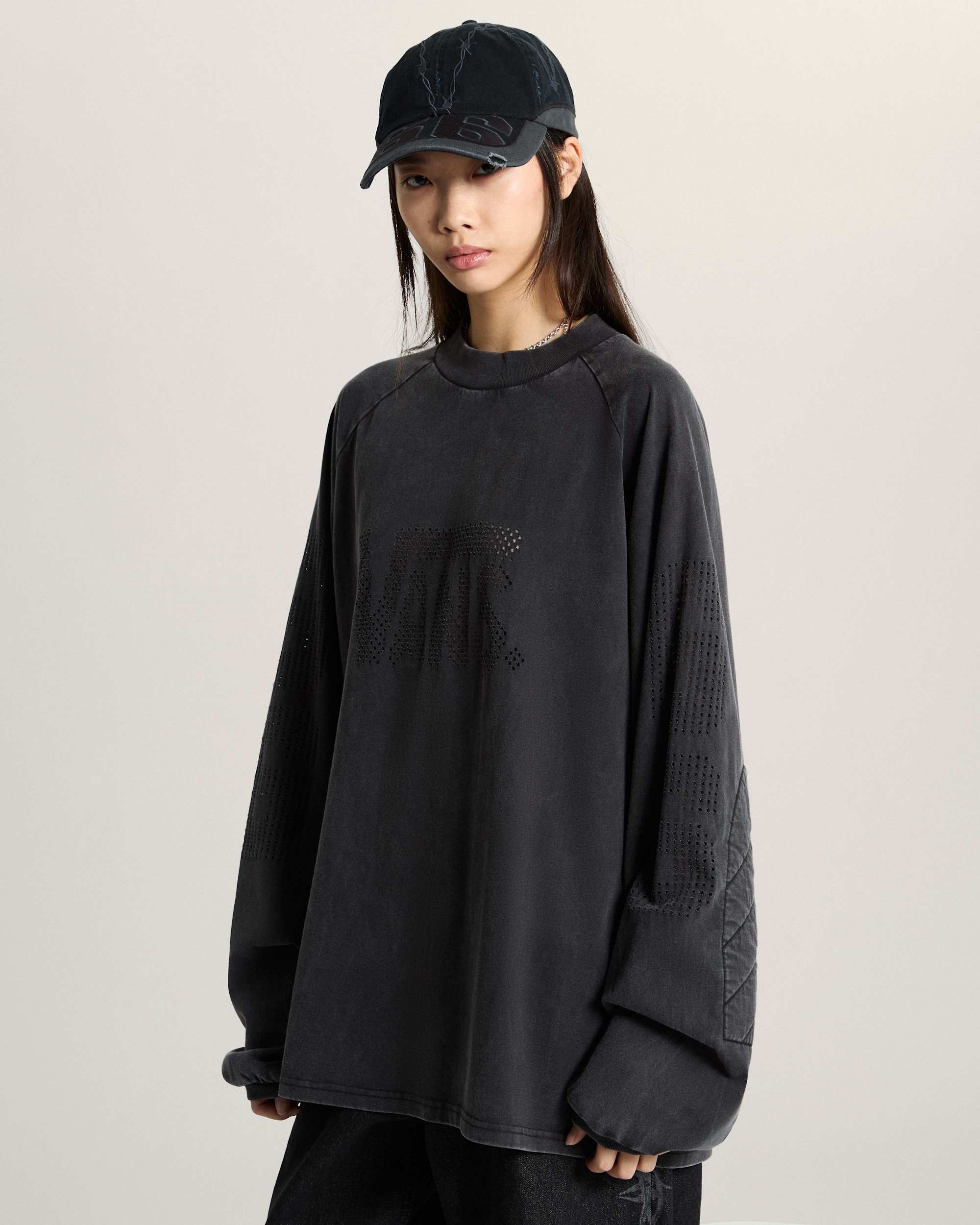 AOD by Slam Jam Lasered Langarmshirt VANS Schwarz ALT7