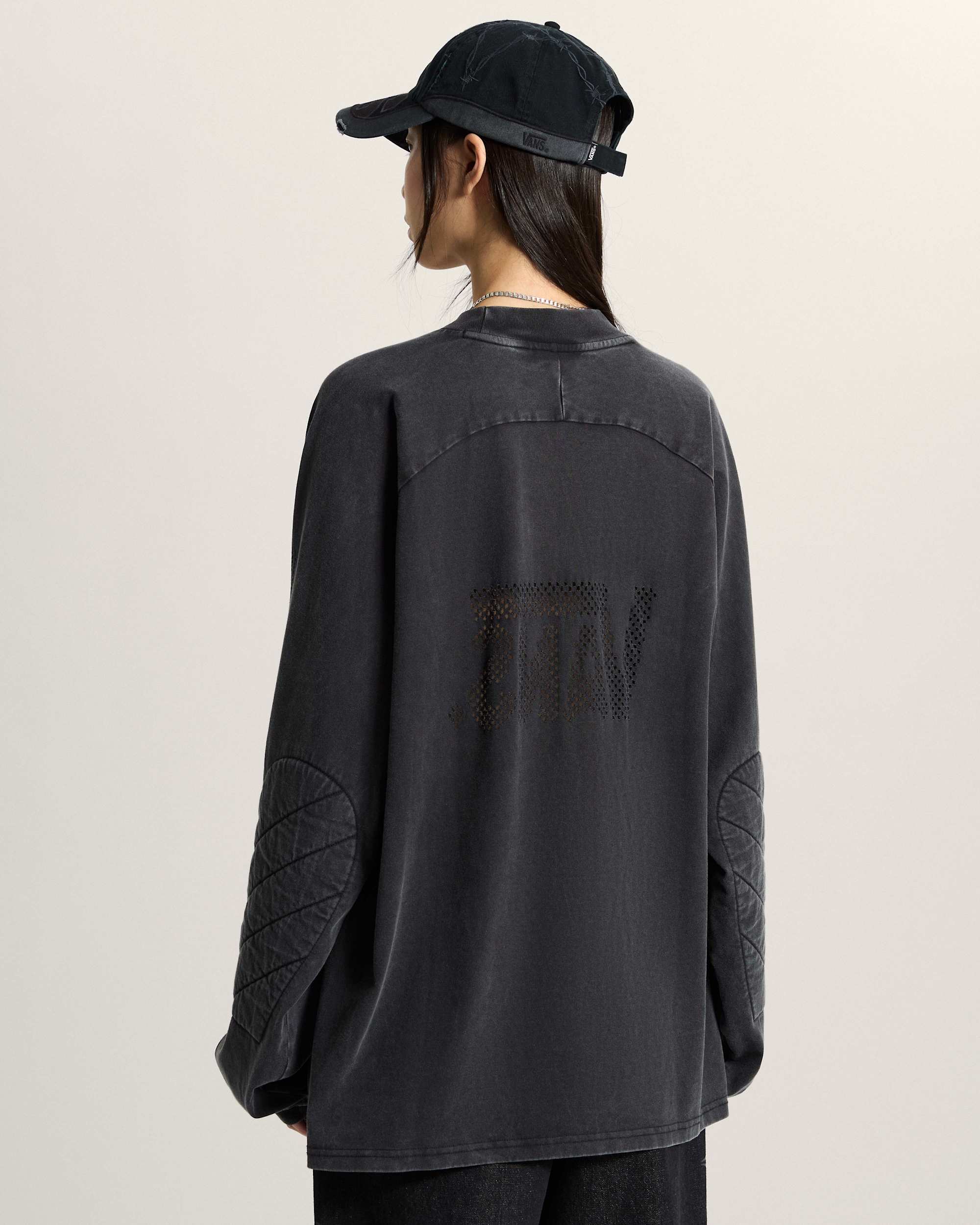 AOD by Slam Jam Lasered Langarmshirt VANS Schwarz ALT8