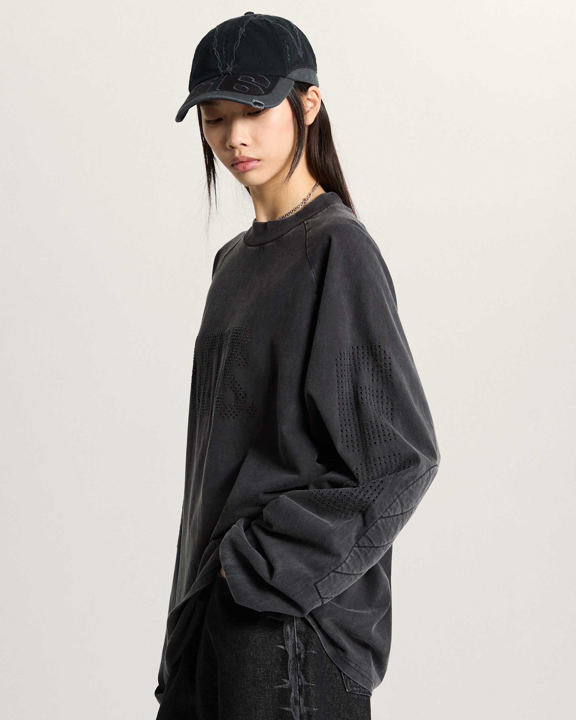 AOD by Slam Jam Lasered Langarmshirt VANS Schwarz ALT9