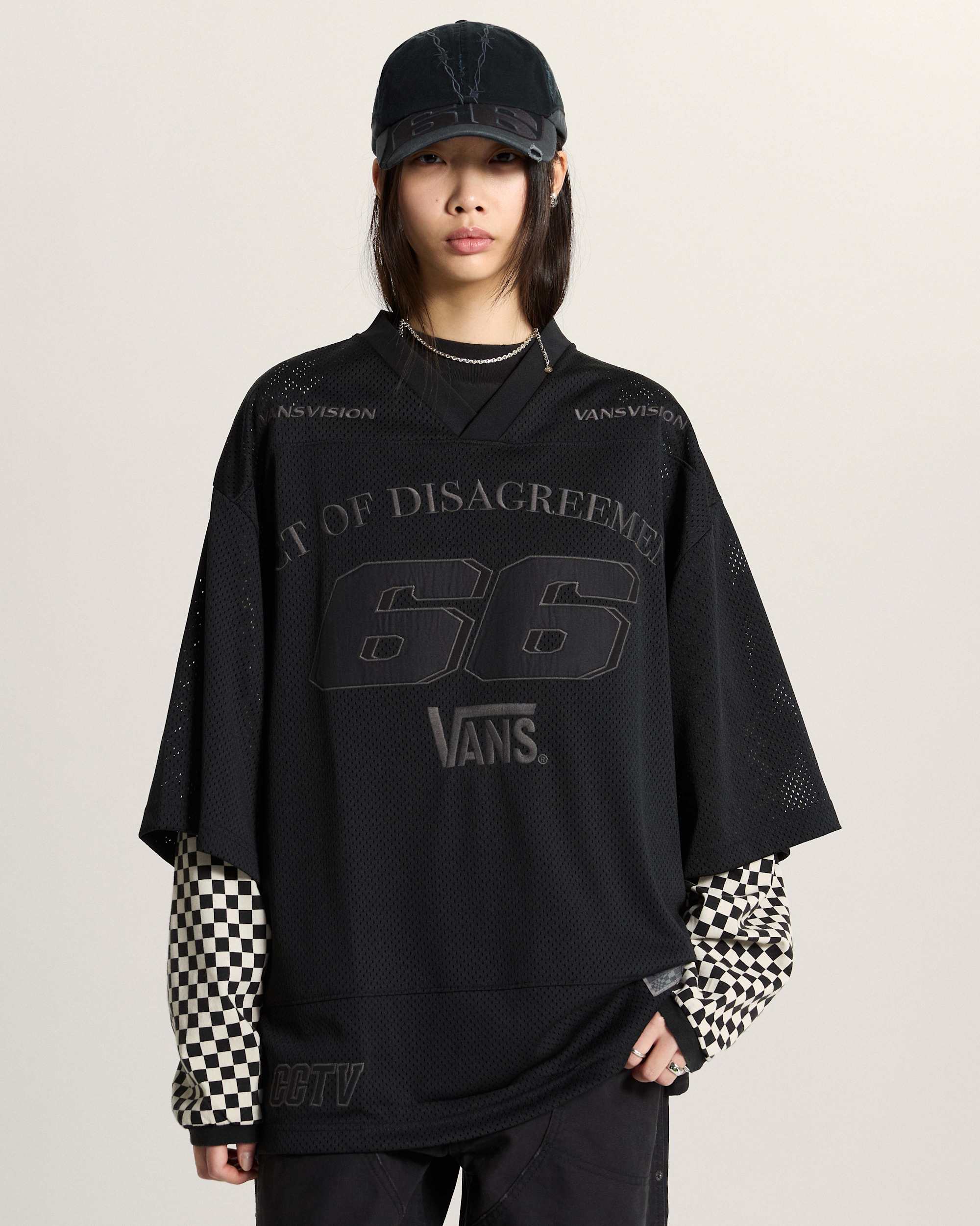 AOD by Slam Jam Mesh TShirt VANS Schwarz ALT7