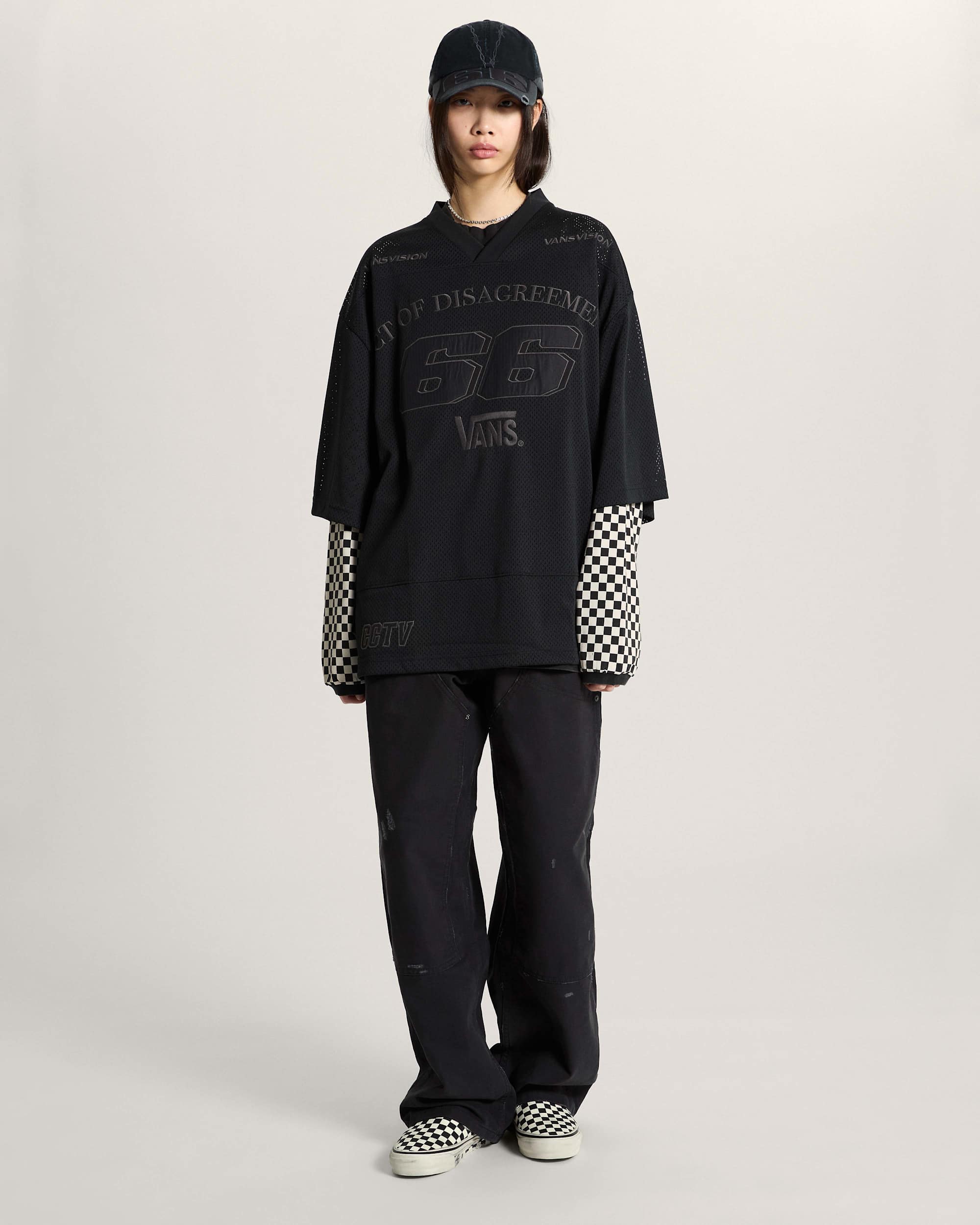 AOD by Slam Jam Mesh TShirt VANS Schwarz ALT9
