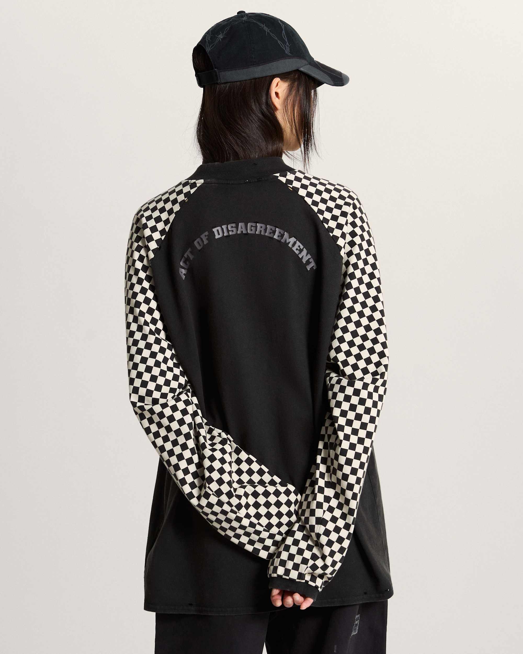 AOD by Slam Jam Racing Long Sleeve TShirt VANS Black ALT7