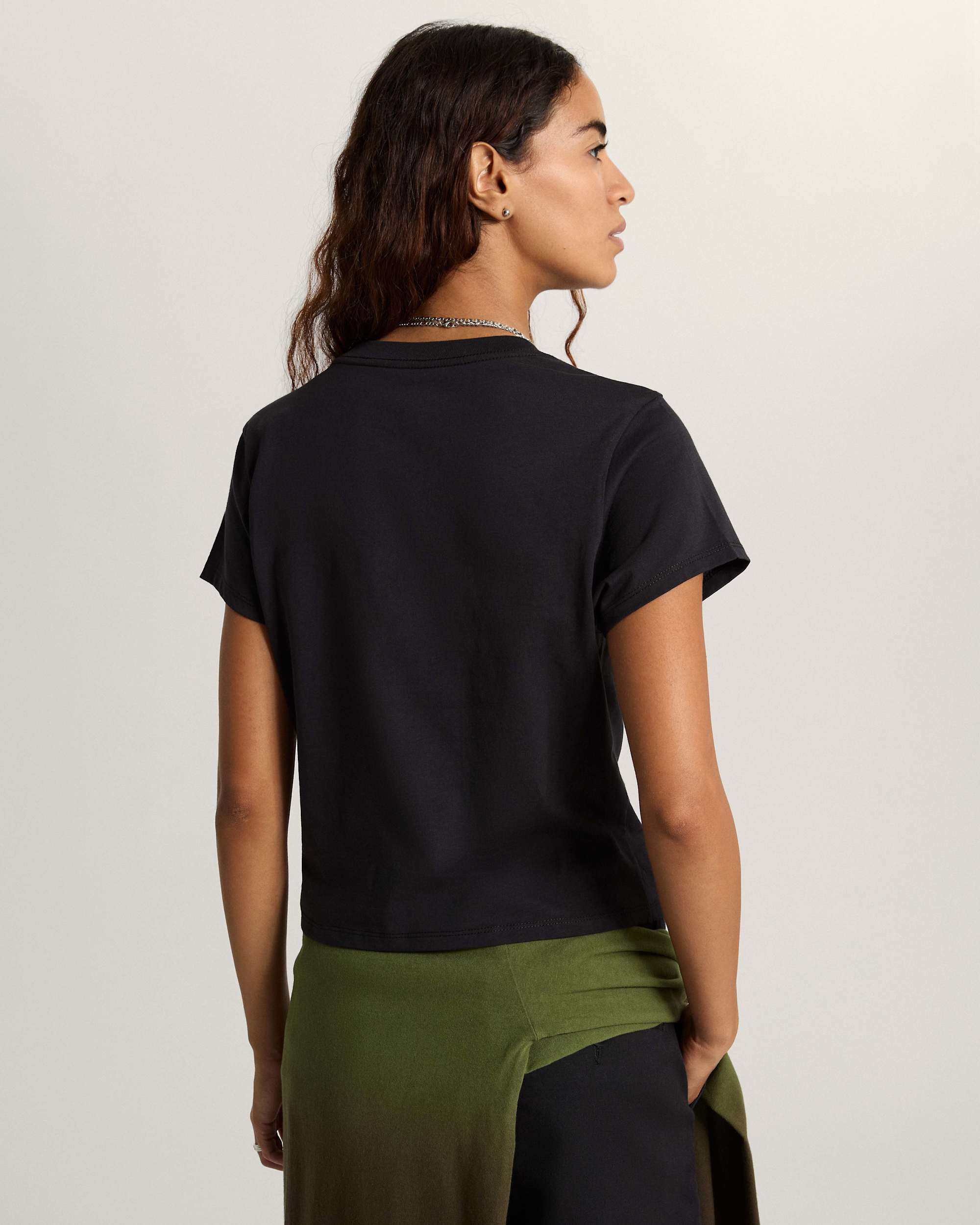 You Wish Baby Tee Black VANS Czarny ALT3