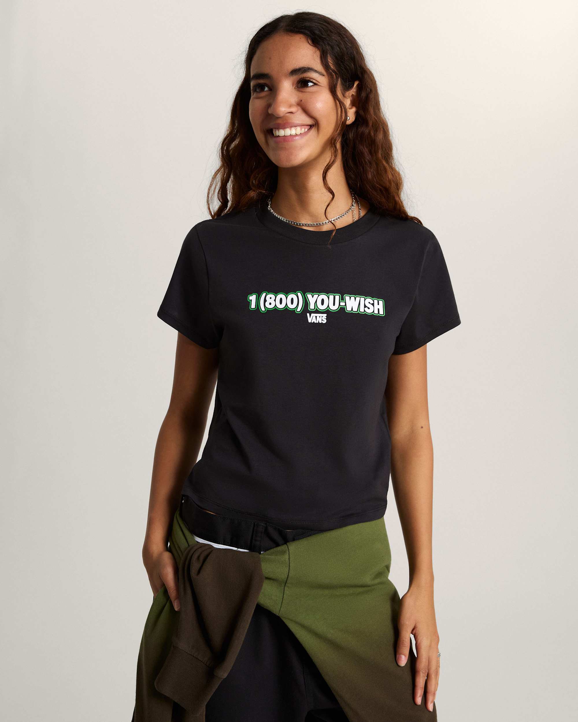You Wish Baby Tee Black VANS Czarny ALT2