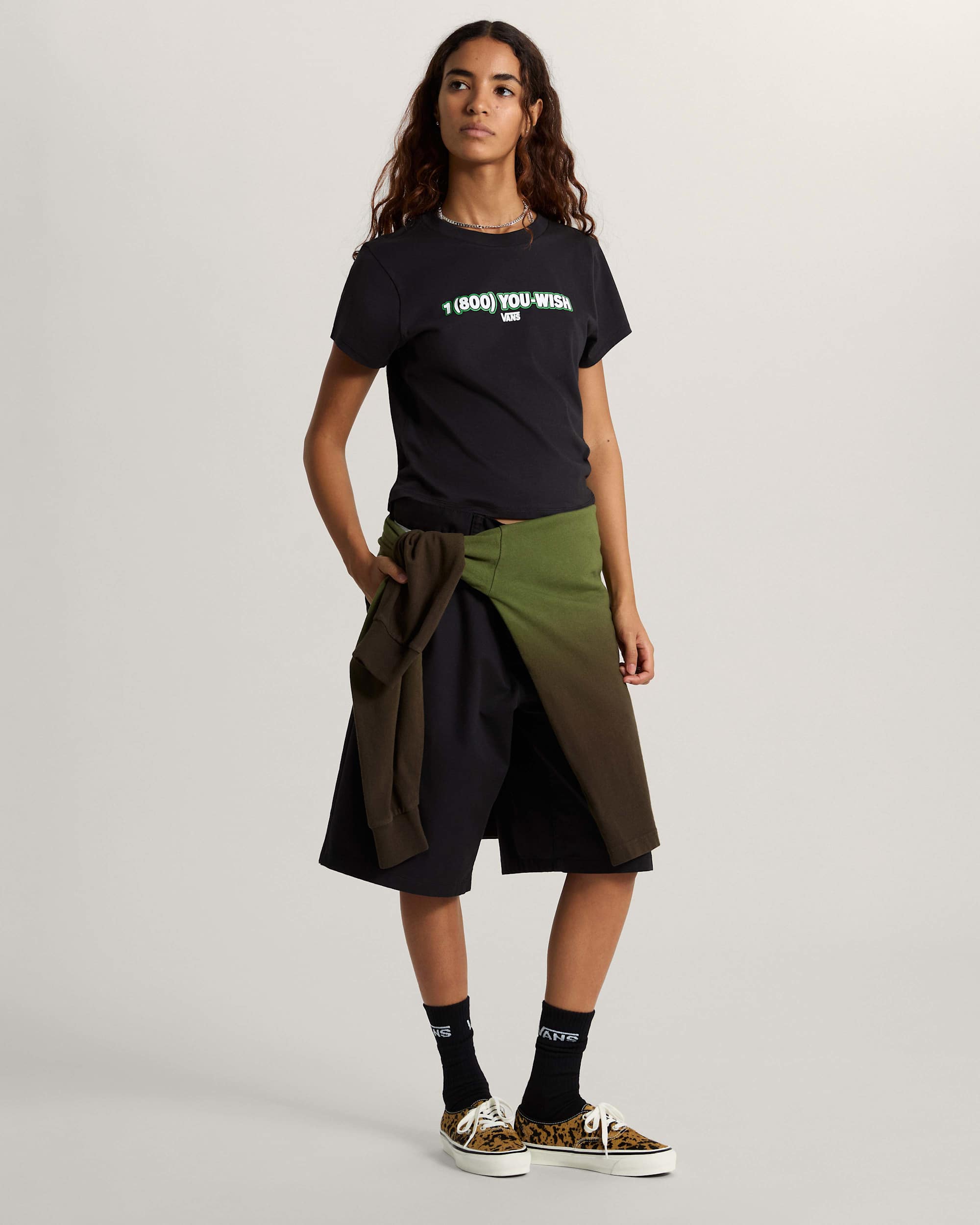 You Wish Baby Tee Black VANS Czarny ALT4