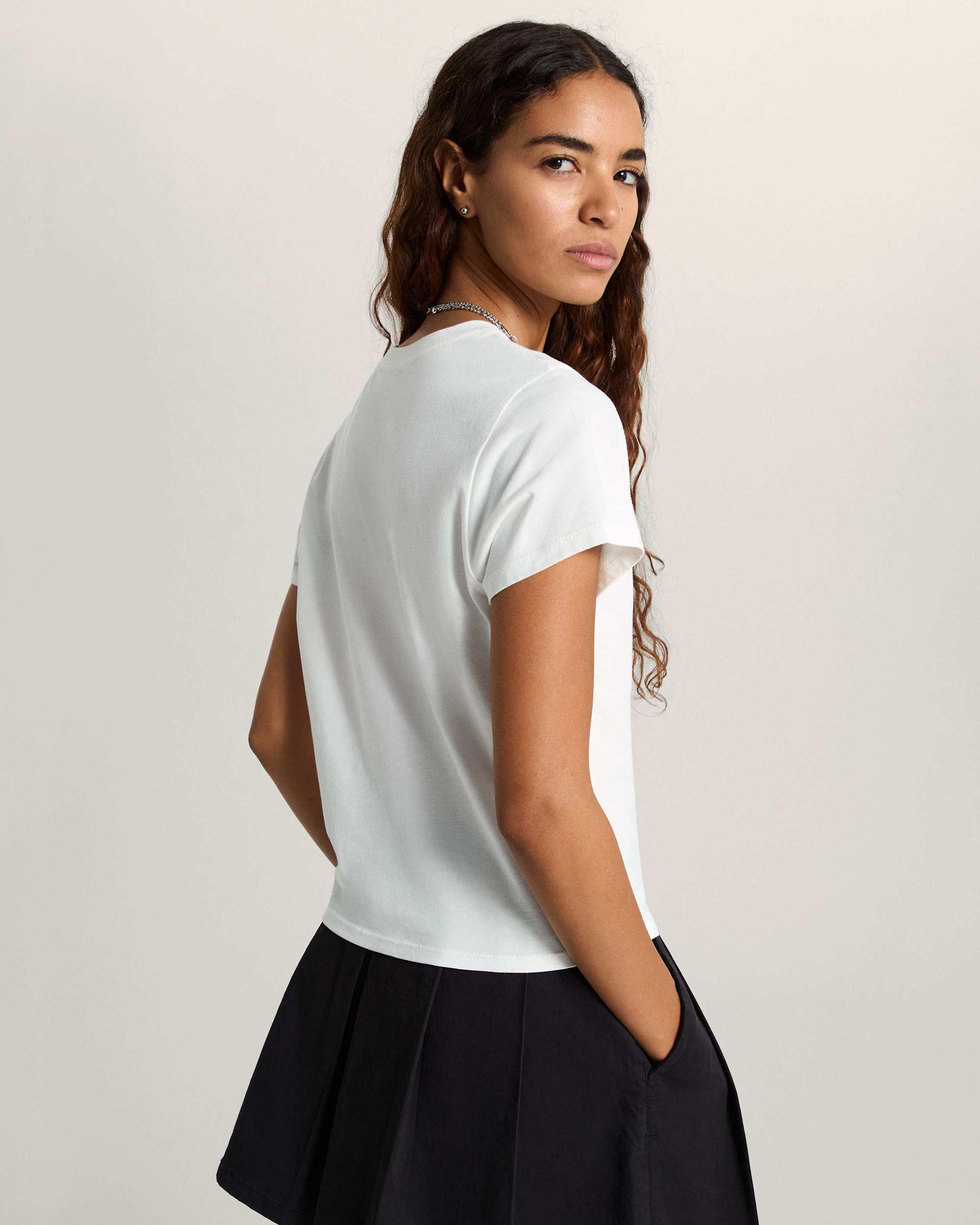 You Wish Baby Tee White VANS Biay ALT3