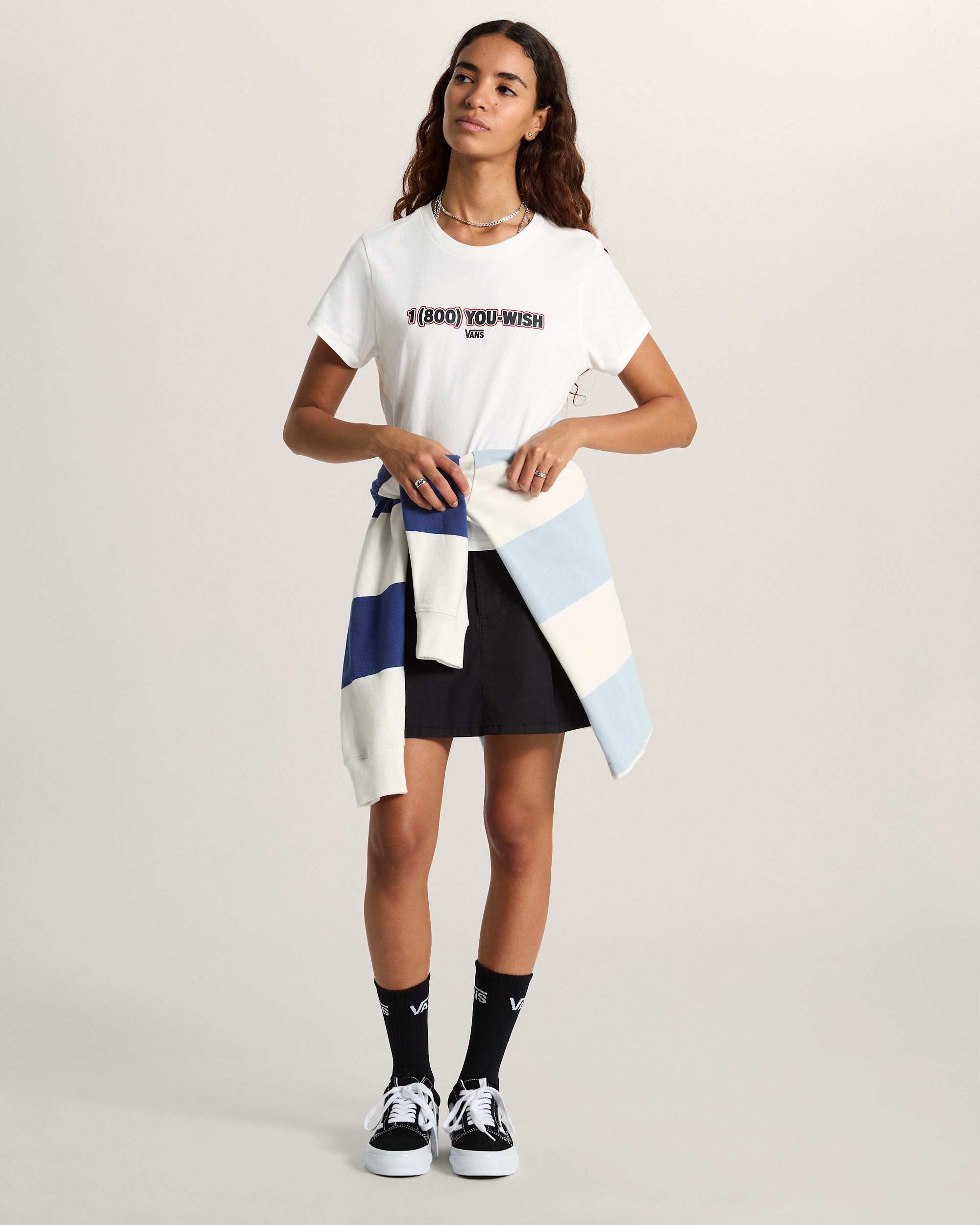 You Wish Baby Tee White VANS Biay ALT4