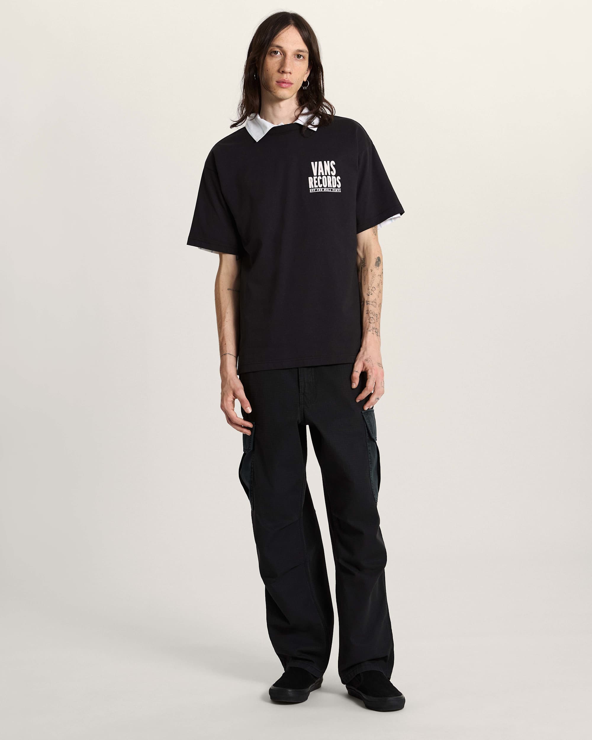 Vans Vinyl SS Tee Black VANS Schwarz alt4