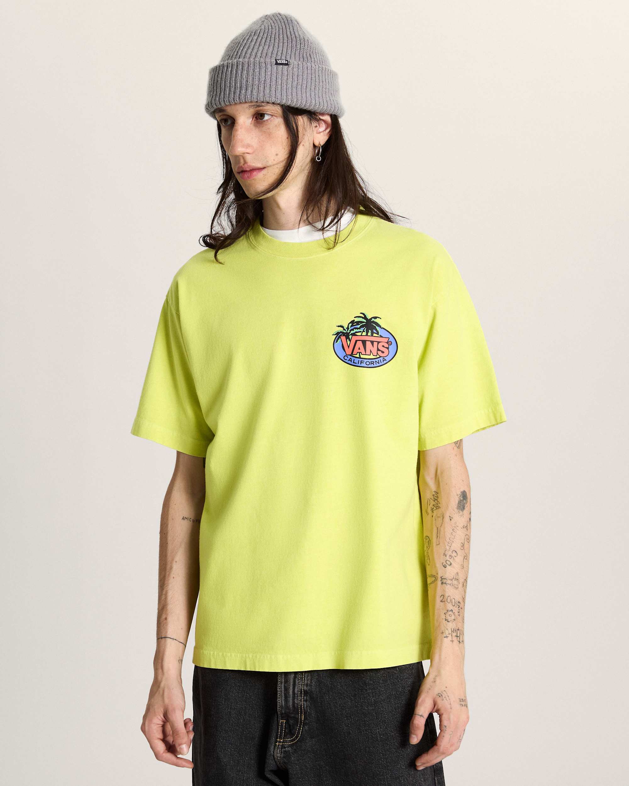 SoCal Palms SS Tee Fluro Lime VANS Yellow alt2