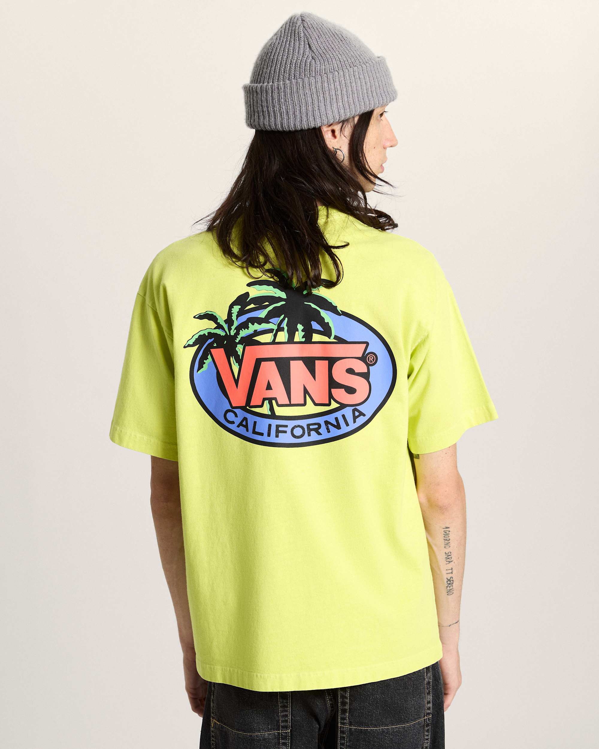 SoCal Palms SS Tee Fluro Lime VANS Yellow alt3
