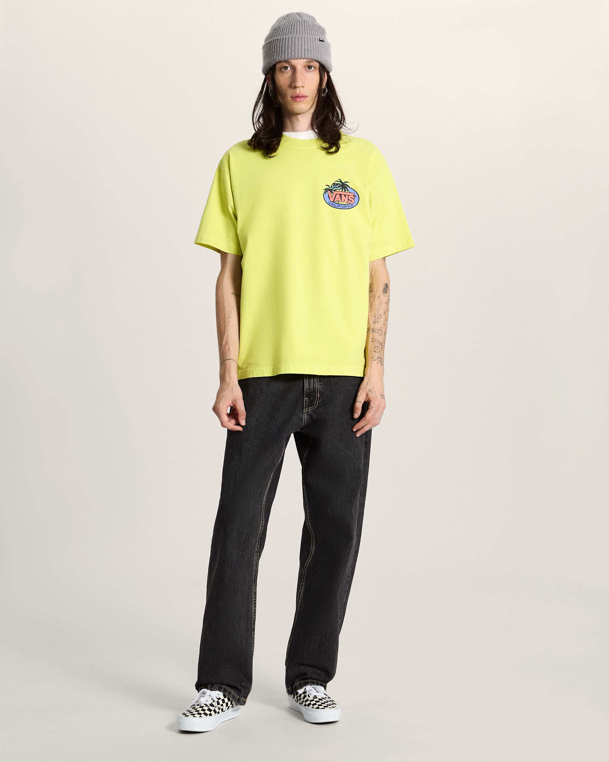 SoCal Palms SS Tee Fluro Lime VANS Yellow alt4