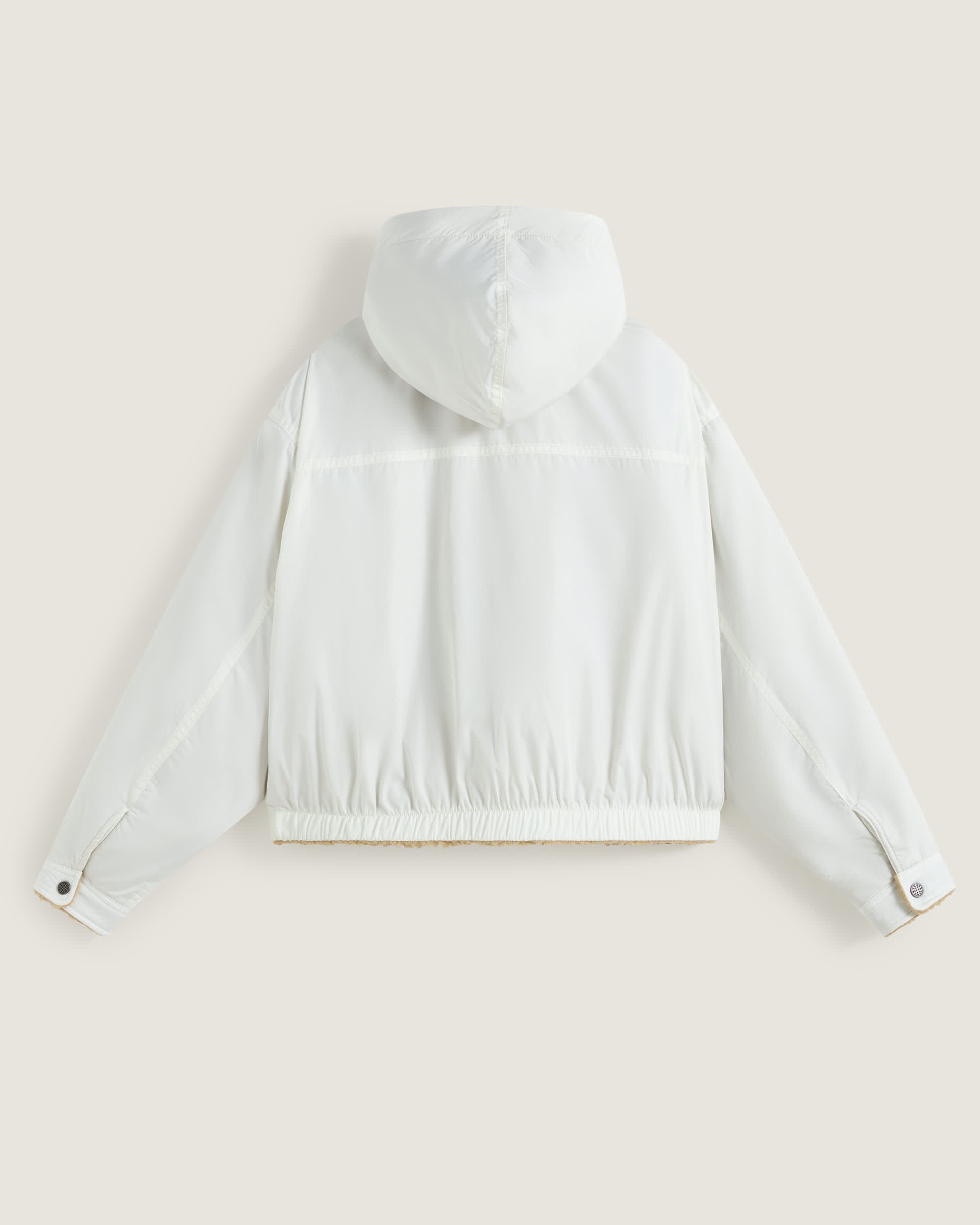Kurze wendbare Foundry Jacke mit Kapuze VANS Wei ALT2