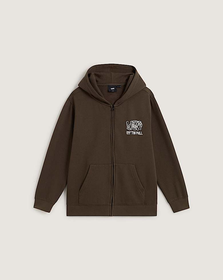 Kids Classified Zip Hoodie (8-14 Years) in Green| Vans UK