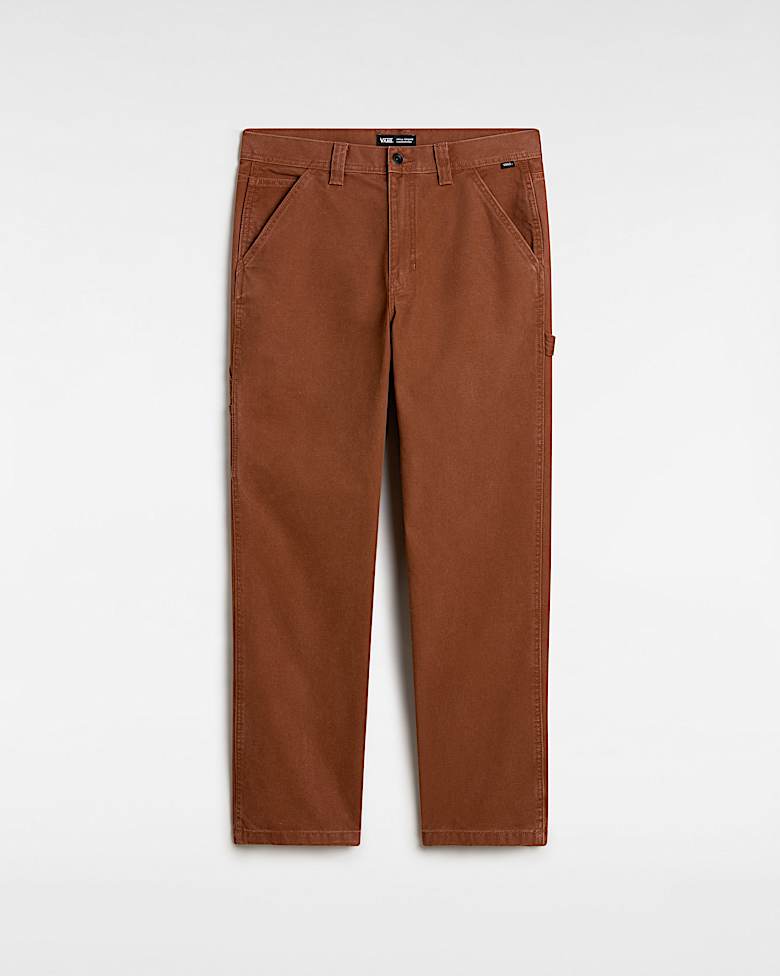 Authentic Chino Relaxed Trousers in Brown| Vans UK