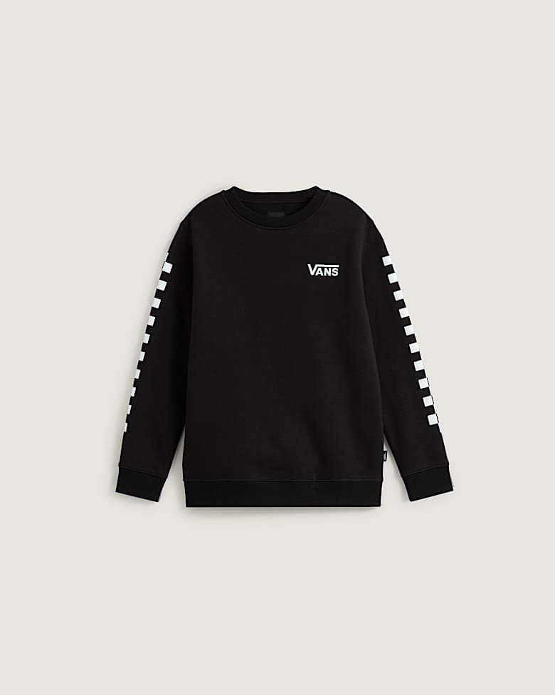 Kids Exposition Check Sweatshirt (8-14 Years) in Green| Vans UK