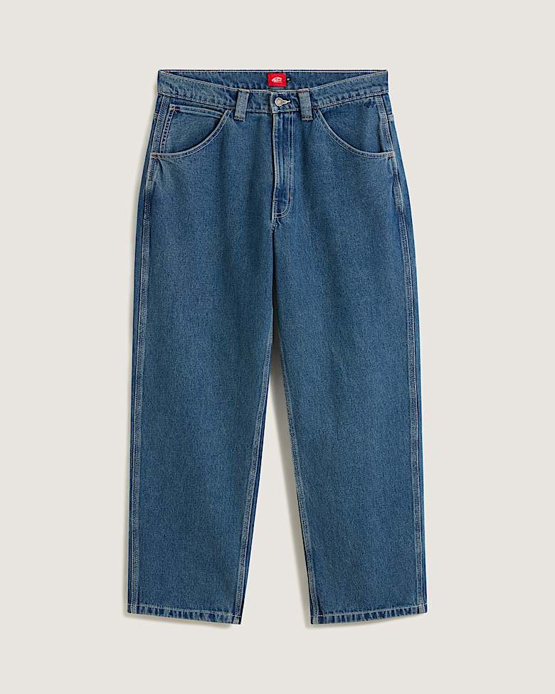 Check-5 Baggy Denim Trousers in Blue| Vans UK