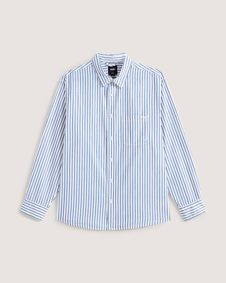 Premium Dobby Stripe Langarmshirt VANS Wei HERO