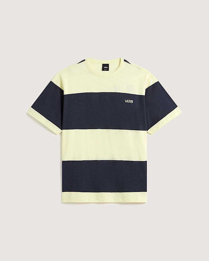 Slubby Stripe SS Tee Soft Citrine VANS hero