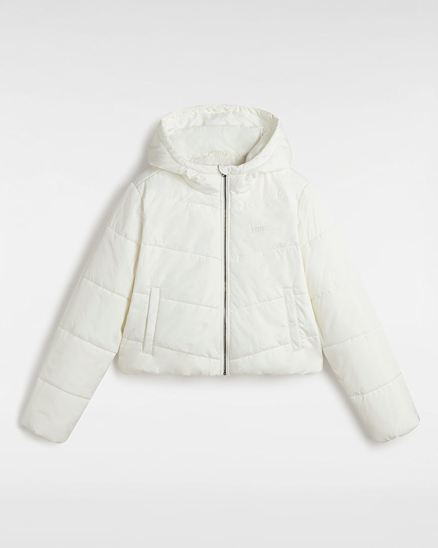 MTE Foundry Crop Puff Hood Jacket VANS White HERO