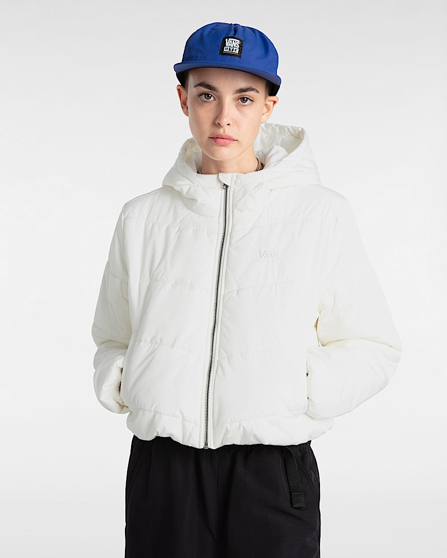 MTE Foundry Crop Puff Hood Jacket VANS White ALT2