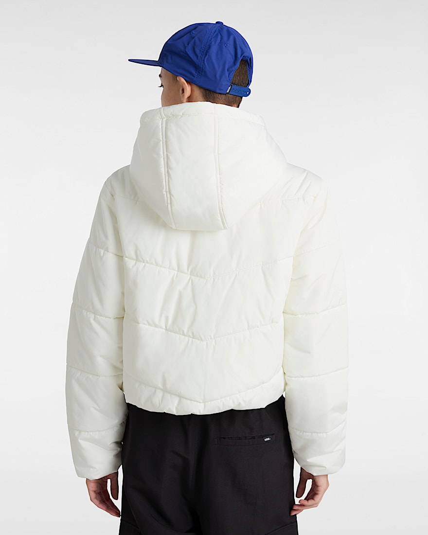 MTE Foundry Crop Puff Hood Jacket VANS White ALT3