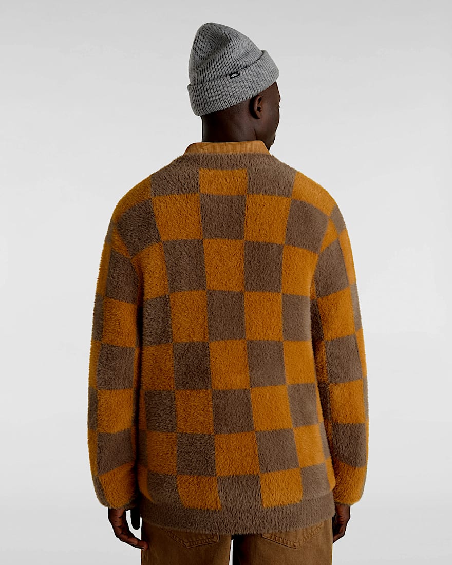 Canfield Checkerboard Cardigan VANS OrangeBraun ALT3