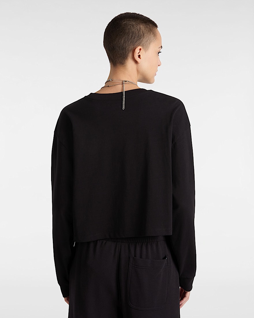 Hot Links Relaxed Long Sleeve Crop T-Shirt