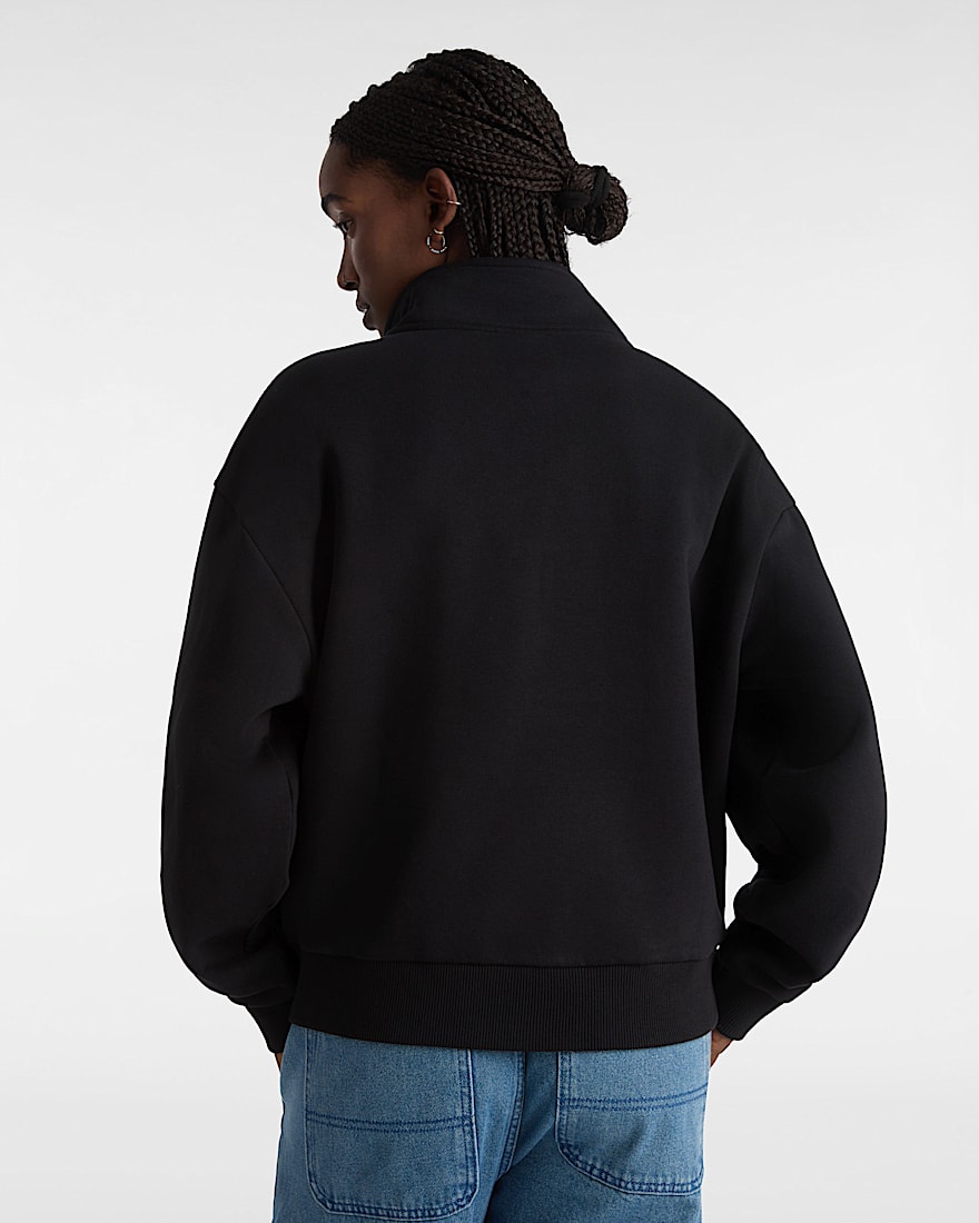 Leighton Mock Neck Sweatshirt VANS Schwarz ALT3