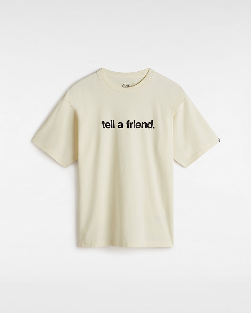 Tell a Friend TShirt VANS Beige HERO
