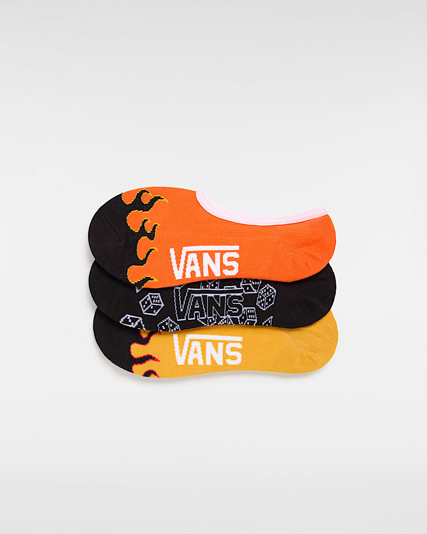 Retro V Canoodle Socken 3 Paar VANS Orange ALT1