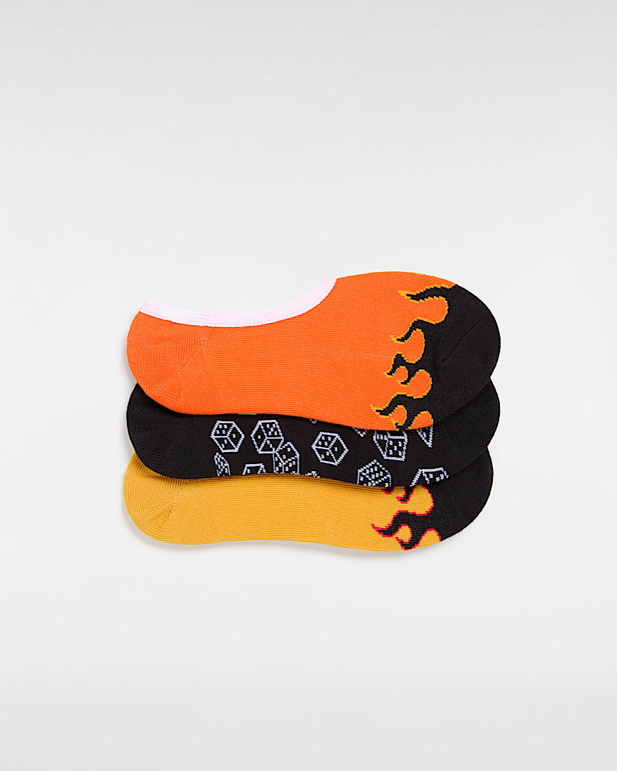 Retro V Canoodle Socken 3 Paar VANS Orange HERO