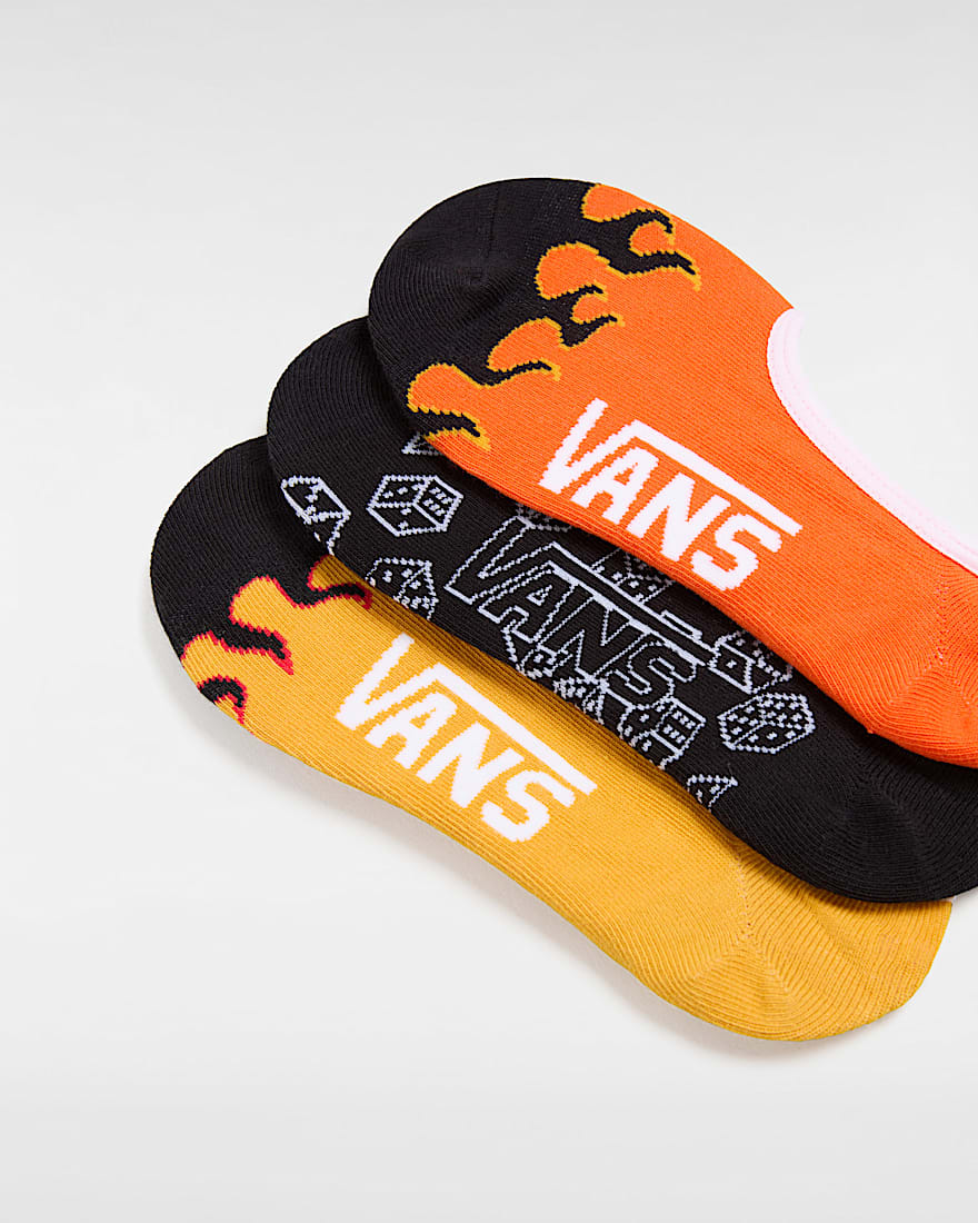 Retro V Canoodle Socken 3 Paar VANS Orange ALT2