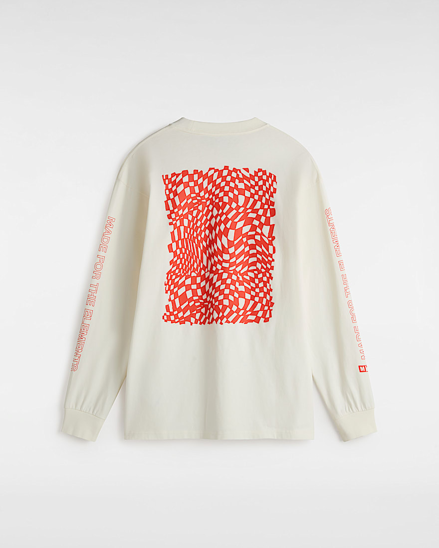 MTE Logo Warp Check Long Sleeve T-Shirt