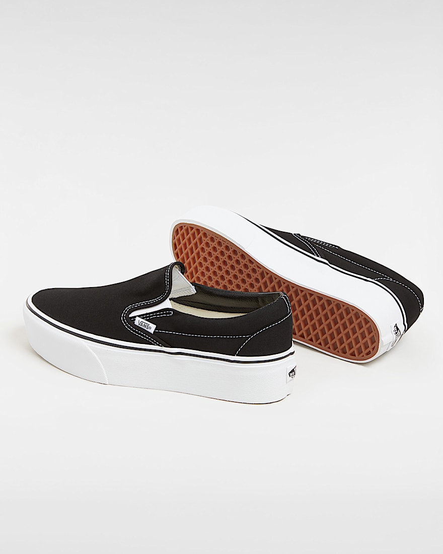 Classic SlipOn Stackform Schuhe VANS Schwarz ALT2