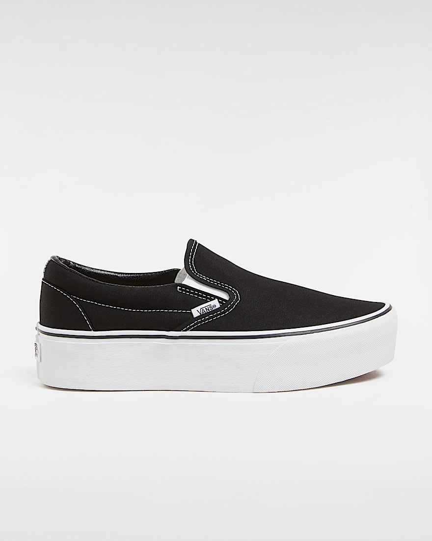 Classic SlipOn Stackform Schuhe VANS Schwarz HERO