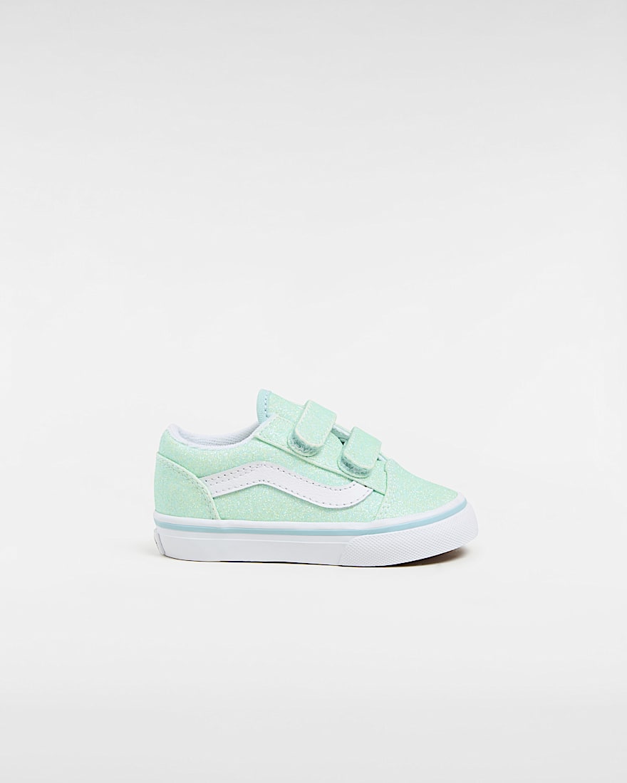 Kleinkinder Old Skool Glitter Schuhe mit Klettverschluss 14 Jahre VANS Blau HERO