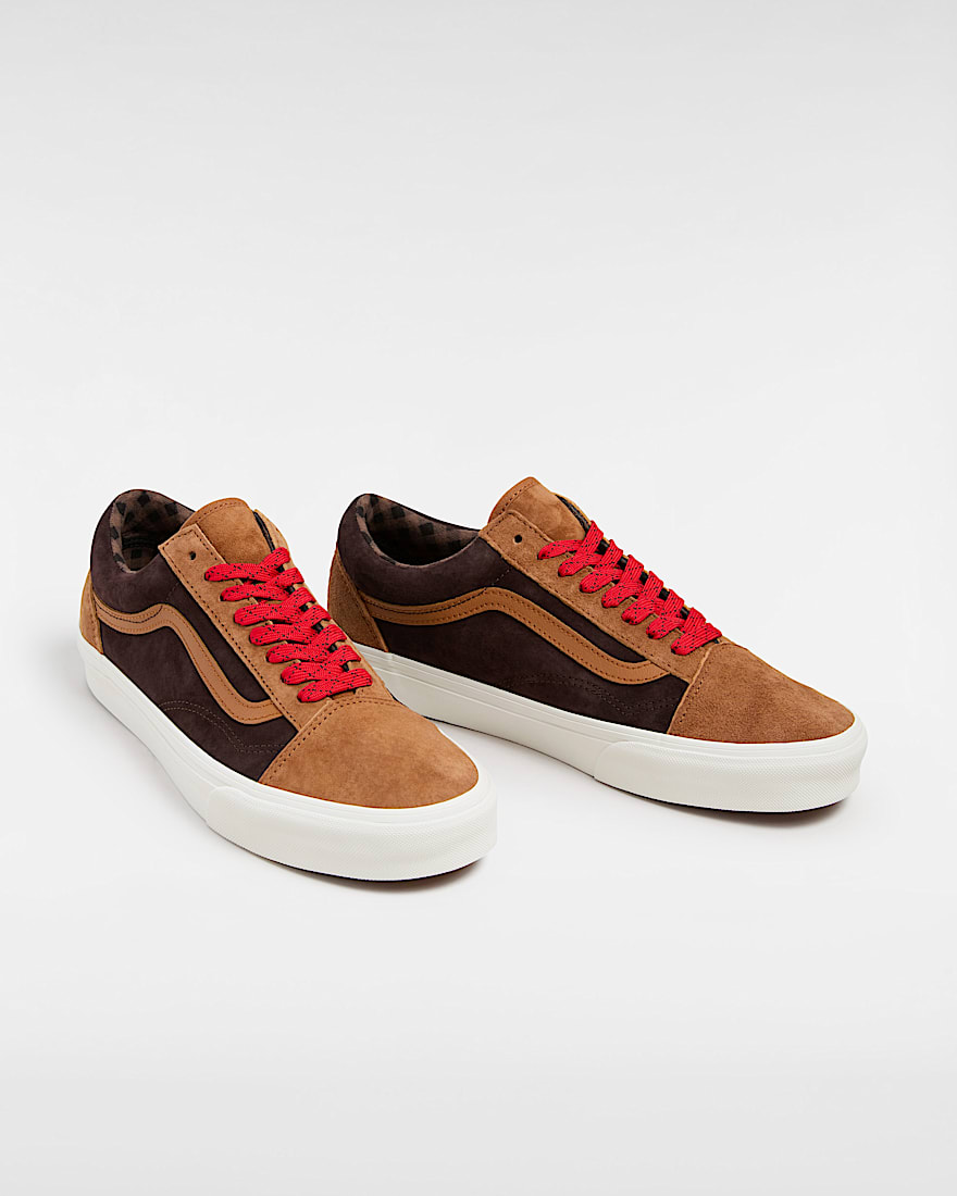 Old Skool Wildlederschuhe VANS OrangeBraun ALT1