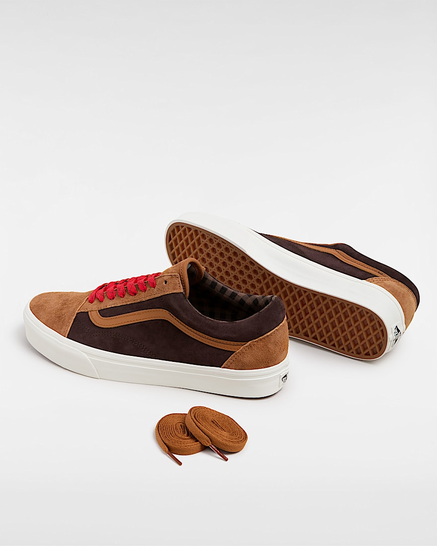 Old Skool Wildlederschuhe VANS OrangeBraun ALT2
