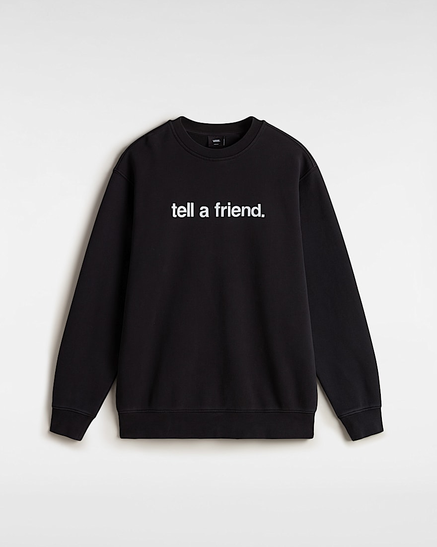 Tell a Friend Crew Sweatshirt VANS Schwarz HERO