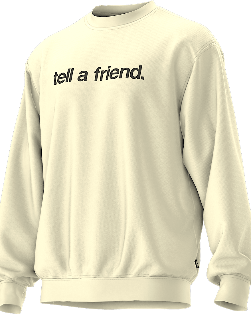 Tell a Friend Crew Sweatshirt VANS Schwarz VN000NZCE301