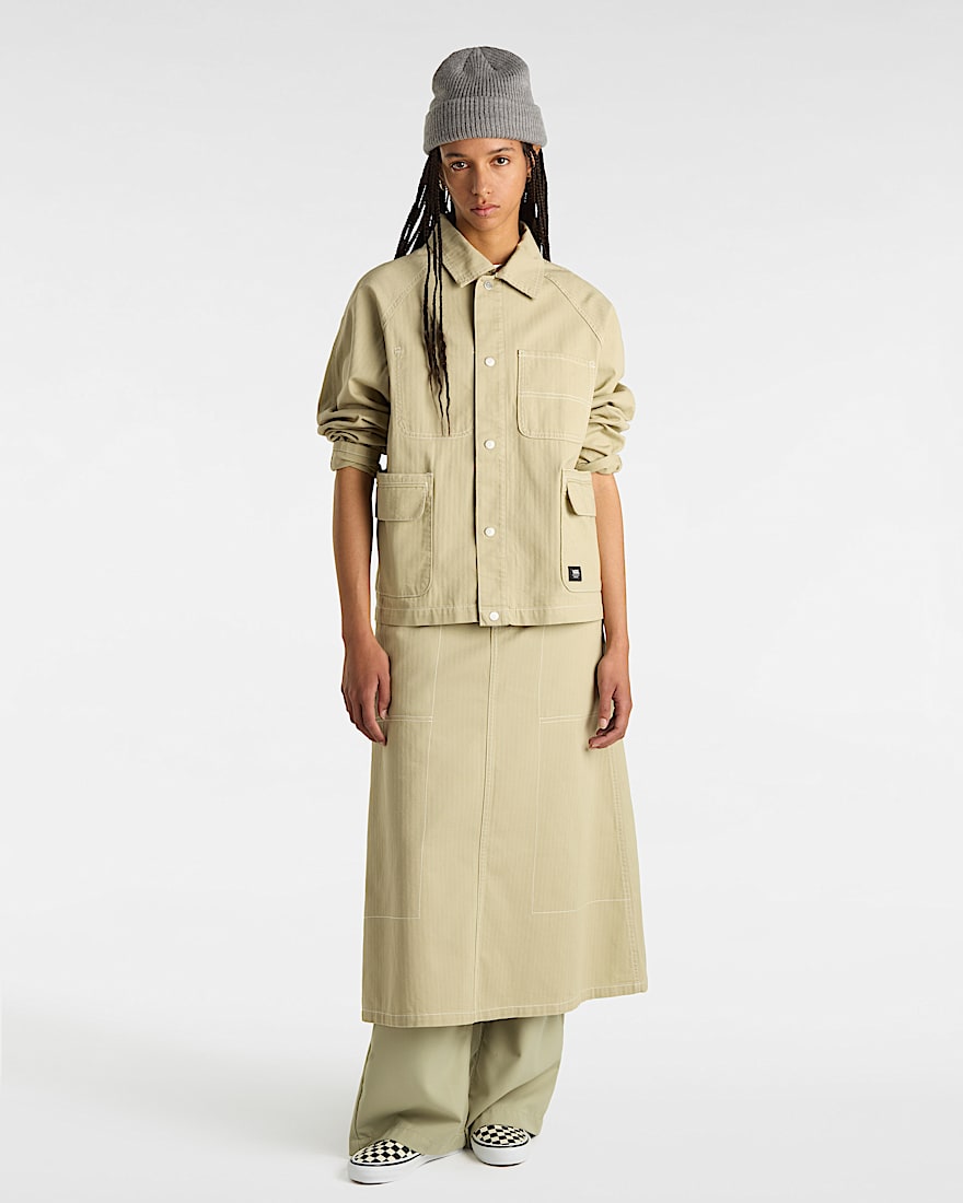 Codey Long Flare Utility Skirt
