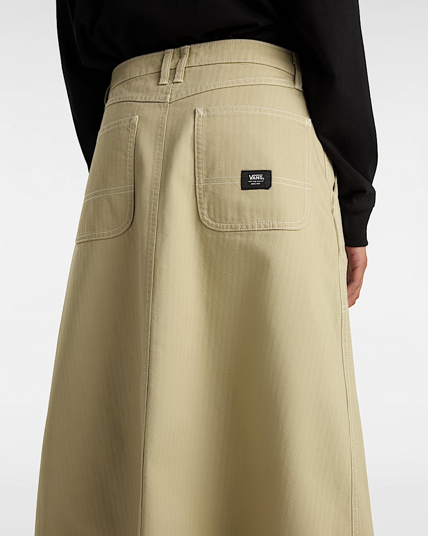 Codey Long Flare Utility Skirt
